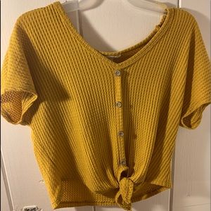 Yellow Crop Top